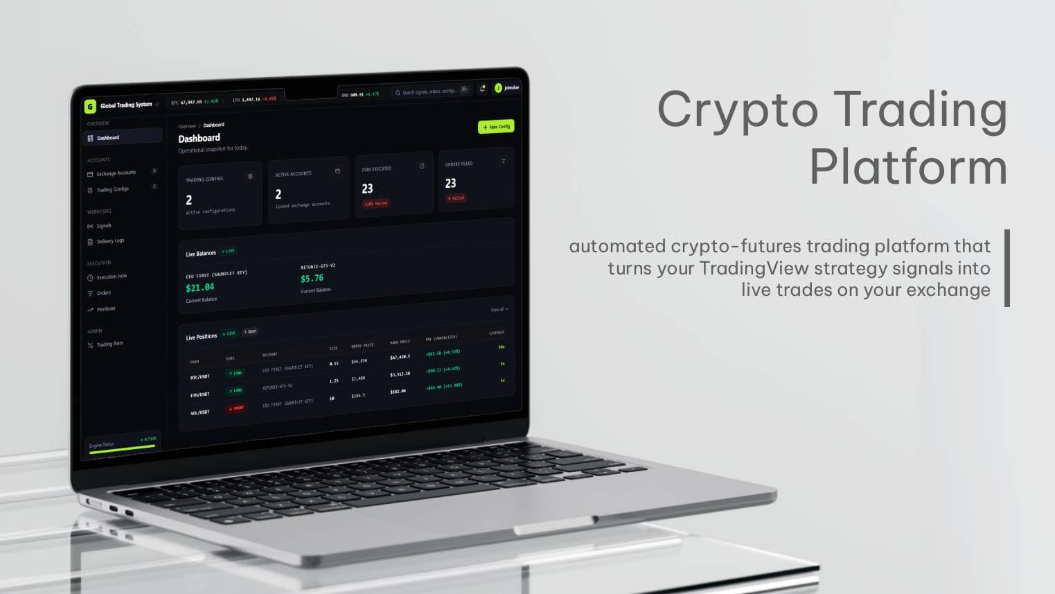 Revived a dying crypto exchange automation platform